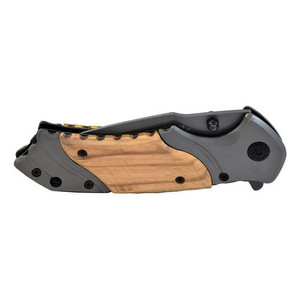 Coltello con serratura Wallis K901168 grigio con manico effetto legno - Product Image 5