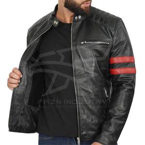 Chaqueta de cuero de calidad superior para hombre estilo con chaqueta de cuero Original 100% chaquetas de cuero suave para hombre - Product Image 6
