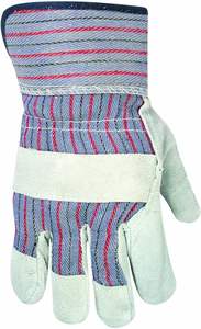 Factory Supply G-08 Men's Heavy Duty Work <b>Gloves</b> Welding Fireproof Safety Leather <b>Gloves</b> with Nylon Wear-Resistant for Work - Product Image 2