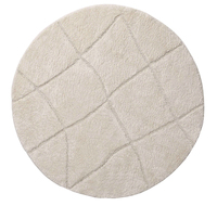 Lazzca Handgetuftete, bestickte, maschinell gefertigte, individuell gefärbte, moderne indische Design-Baumwoll-Teppichsets, fleckenbeständig, haustierfreundlich