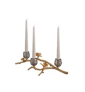 Bougeoir décoratif en métal tendance avec support doré à bougie unique pour pot de bougie unique de table décor de mariage fait à la main - Product Image 5