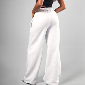 Pantalon de jogging d'hiver personnalisé pour femme, taille élastique, en toile, coupe droite, respirant, séchage rapide, service OEM - Product Image 4