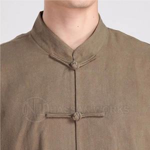 Combinaison d'entraînement d'arts martiaux légère, respirante, à séchage rapide, 100% coton, uniforme de kung-fu, vêtements traditionnels, sur mesure pour hommes - Product Image 4
