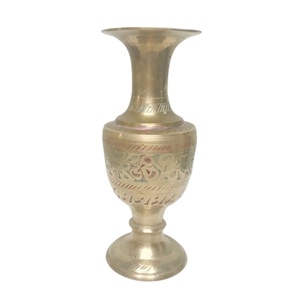 Florero de latón de alta calidad con acabado pulido de grabado duradero para decoración del hogar de mesa y Decoración de mesa - Product Image 6