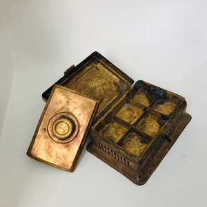 Boîte Paan Daan en laiton avec travail Jalli respirant, poignée à serrure, en laiton de haute qualité, prix de gros, en provenance d'Inde - Product Image 6