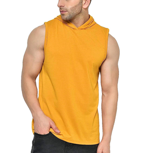 Camisetas sin mangas de entrenamiento de gimnasio de culturismo de alta calidad al por mayor camiseta para hombre Chaleco de punto elástico de algodón acanalado informal - Product Image 1