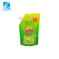 Sacs d'emballage personnalisés pour savon liquide, pochettes souples anti-fuite avec bec verseur pour détergent lessive, fournisseur en gros