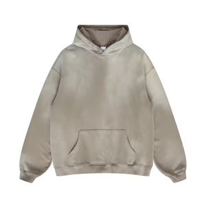 Sweat à capuche zippé pour hommes avec logo personnalisé Sweat à capuche zippé en coton éponge française de haute qualité, poids lourd et délavé à l'acide - Product Image 3