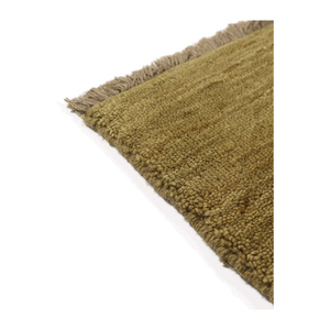 Modern Solid Olive Green Tufted Wool Rug-Pet Friendly Non-Slip Cushioned Soft <b>Texture</b> Stylish Addition to Home <b>Office</b> Spaces - Product Image 2