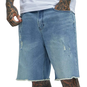 Shorts en jean bleu OEM pour hommes, fabriqués au Pakistan, look classique d'été, parfaits pour le sport décontracté et le style quotidien. - Product Image 1