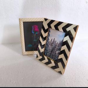 กรอบรูปมุกทำมือ ตกแต่งผนังสไตล์โมเดิร์นสุดหรู ประดับเปลือกหอย ของขวัญสุดหรูพร้อมติดตั้ง - Product Image 2