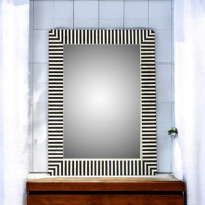 Miroir mural de luxe moderne de haute qualité avec incrustations d'os, décoration murale pour la maison, miroirs intérieurs - Product Image 4