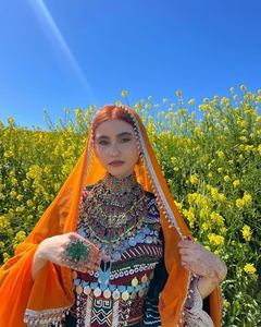 เสื้อผ้าชาวอัฟกานิสถานสำหรับผู้หญิงสินค้าแบบดั้งเดิมผลิตตามสั่ง630 - Product Image 6