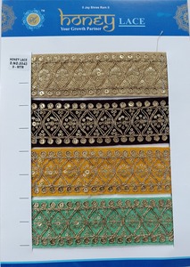 Encaje bordado floral colorido - Product Image 4