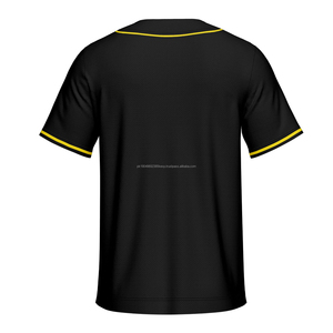 2025 Top Quality Custom Logo Sublimation Baseball Jersey 100% Polyester Blank Softball Jersey Full Button T-<b>shirts</b> - Product Image 6