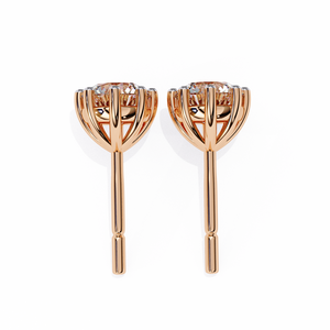 Boucles d'oreilles uniques en or 18 carats avec diamant de laboratoire, boucles d'oreilles de qualité supérieure - Product Image 4