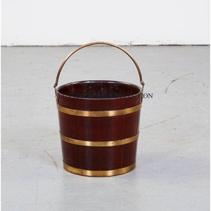 Cubo de carbón de metal de diseño antiguo de gran capacidad con revestimiento resistente al calor para almacenar carbón y astillas de madera de forma segura - Product Image 2