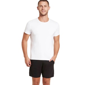 Camiseta de manga corta de algodón y poliéster para hombre, camisetas personalizadas de manga corta para hombre - Product Image 1