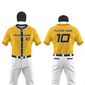 Pakistán hizo alta calidad para hombre Sportwear uniforme de béisbol 100% poliéster bajo MOQ uniforme de béisbol Jersey de béisbol - Product Image 1