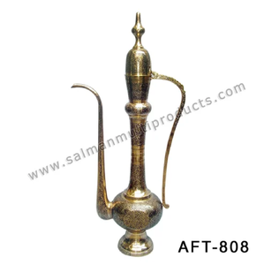 ของเก่าแกะสลักทำจากทองเหลืองสไตล์ Aftaba โต๊ะตกแต่งสำหรับบ้านร้านอาหารโรงแรมชากาแฟไวน์ - Product Image 5