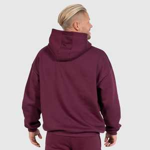 Sudadera con capucha de gran tamaño para hombre con bordado en 3D French Terry Heavyweight Sudadera con hombros caídos Digital Winter Haus Industries - Product Image 6