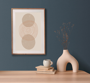 Fabriqué en Allemagne-Rouleaux de papier peint uni Couleur Bleu-Vinyle non tissé-Papier peint Structure textile Décoration intérieure-10,05x0,53 m - Product Image 4