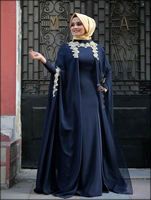 Elegante Abaya Pakistaní de Invierno Hecha a Medida, Diseños de Moda Modestos para Adultos, con Botones Bordados en Organza, Ecológica y Ligera