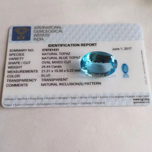Topaze bleue naturelle certifié IGI, 1 pièce - Product Image 1