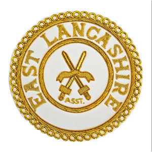 En gros Bas Prix Bullion Wire Top Tendance Broderie À La Main Maçonnique Regalia Badges Patches À Vendre - Product Image 2