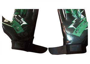 High Quality Customized American Football <b>Gloves</b> Premium Sports Gear Leather <b>Moisture</b> Wicking Adjustable Wrist Strap Front Palm - Product Image 3