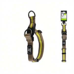 Collier pour animaux de compagnie bicolore avec bandes réfléchissantes pour les promenades en extérieur et la visibilité - Product Image 2