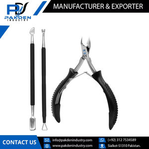 Pince à cuticules chirurgicale en acier inoxydable réutilisable, conception OEM personnalisée avec poignée en plastique/pince à cuticules dernière conception - Product Image 3