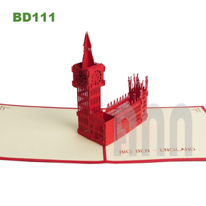 Cartes de vœux 3D faites à la main de haute qualité, motif grand monument, paysage de la Grande-Boucle, style japonais, fournitures de décoration pour Thanksgiving ANN - Product Image 5