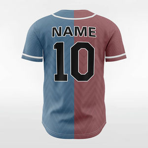 Maillot de baseball pour homme adulte de haute qualité 100% polyester Impression personnalisée Respirant Séchage rapide Col en V Tailles S-5XL Ensembles Service OEM - Product Image 5