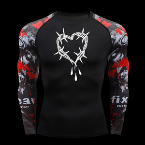 Men Sweat Wicking Breathable Rash Guard UV Protection Long Sleeve Mens Ideal Outdoor Activities Surf <b>Swim</b> Fishing Hiking - Product Image 2