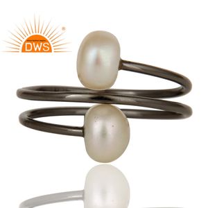 ชุดแหวนไข่มุกธรรมชาติเงินสเตอร์ลิง925เครื่องประดับตามสั่งสำหรับเป็นของขวัญสำหรับผู้หญิง - Product Image 2