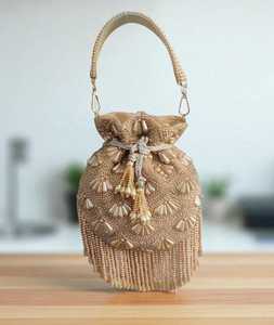 Pochette vintage fantaisie en suède avec broderie perlée et rabat, pour femme, mode, mariage, soirée, sac bandoulière de haute qualité - Product Image 2