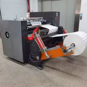 Máquina rebobinadora de corte longitudinal de rollo de papel Jumbo Delta 300 M/Min con motor central y componente PLC - Product Image 2