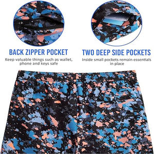 <b>Men</b> Polyester Running Sport <b>Shorts</b> Male Summer Elastic Waist Loose Solid <b>Knee</b> <b>Length</b> <b>Shorts</b> By Dress Sports in Pakistan - Product Image 5