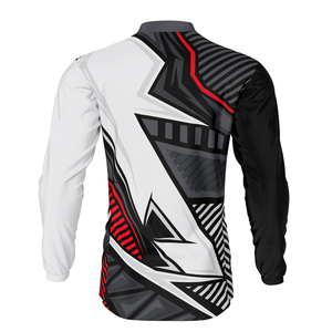 Maillots de course pour hommes grande taille, respirants, coupe-vent, à manches longues, style streetwear, avec design personnalisé par sublimation pour équipes - Product Image 3