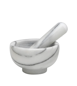 Mortier et pilon pour marbre Mortier et pilon en pierre de granit naturel pour marbre Styles de mortier pour marbre Ensemble de pilons pour marbre Herbes - Product Image 6