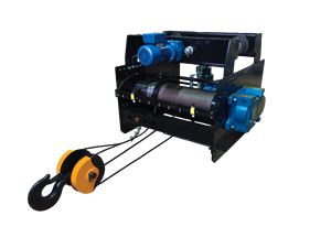 5 TON 6 MTR Heavy Duty Metal Electric Wire Rope <b>Hoist</b> Crane Trolley | IP65 Protection Industrial Lifting Equipment with Thruster - Product Image 2