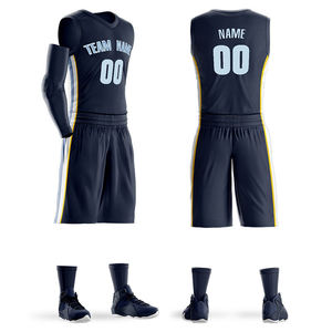 Tenues de basketball pour équipe, uniformes pour jeunes, impression par sublimation, vêtements de sport respirants à séchage rapide, uniformes pour adultes - Product Image 1