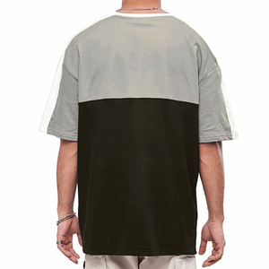 เสื้อยืดผู้ชายทรงหลวมผ้าคอตตอนเจอร์ซีย์ สตรีทแวร์ ระบายอากาศได้ดี  ปักโลโก้ พิมพ์ลาย  คอกลม  ดีไซน์ทันสมัย - Product Image 3