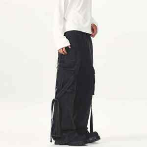 Pantalones vaqueros personalizados de algodón para hombre 100% pantalones vaqueros con costuras duraderas de ajuste clásico para uso diario y ropa de calle - Product Image 4