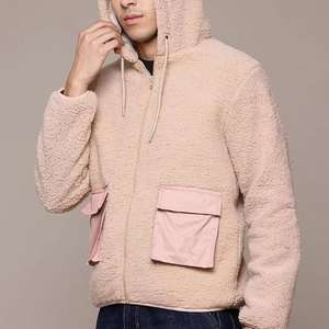 Offre Spéciale de marque hommes Hoodies Sweatshirts Design personnalisé Style mode décontracté Street Wear fermeture éclair Sherpa fourrure - Product Image 2