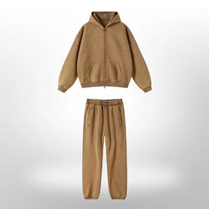 Men's Latest Design Winter Warm <b>Jogger</b> Sets Breathable 100% Cotton Tracksuits Online Sale Low MOQ Different Colors <b>Cheap</b> Price - Product Image 2