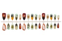 NBL-JX-241 Faux Ongles à Presser Halloween Spirale 3D Araignée Chauve-souris Château Ombré Réutilisables Vente en Gros