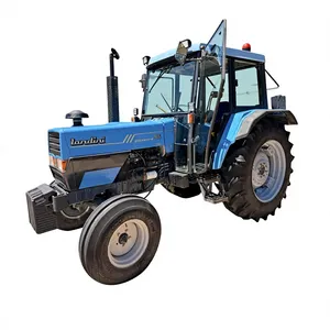 รถแทรกเตอร์สีน้ำเงินแบบขับเคลื่อน 4 ล้อ พร้อมห้องโดยสารปิด รถแทรกเตอร์สำหรับงานเกษตร ระดับความปลอดภัยสูง รถแทรกเตอร์อเนกประสงค์ทางการเกษตร - Product Image 5