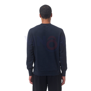 Sweat-shirt à col rond personnalisé pour hommes, manches longues, 100% coton uni, pull d'hiver en polaire décontracté, logo brodé, imprimé de créateur - Product Image 4